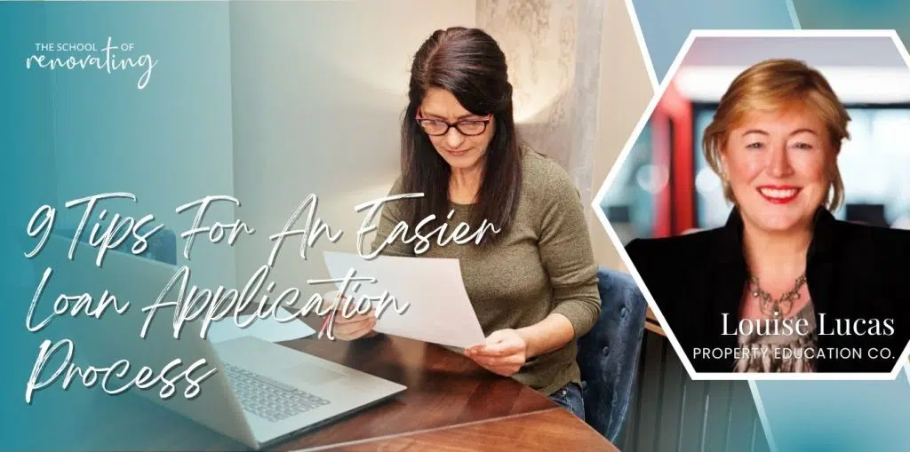 “Loan application process tips – woman reviewing home loan documents in Australia