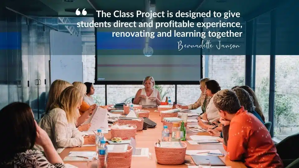 Bernadette Janson leading renovation course workshop for The School of Renovating students