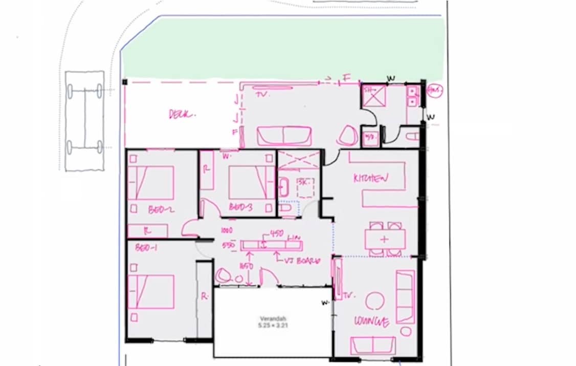 Echuca renovation floor plan design layout