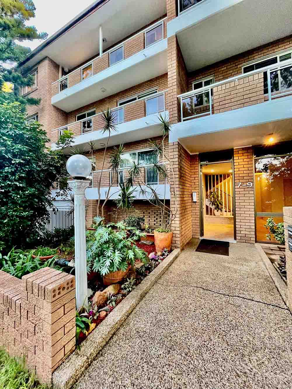 Street view of Bondi strata apartment exterior after renovation
