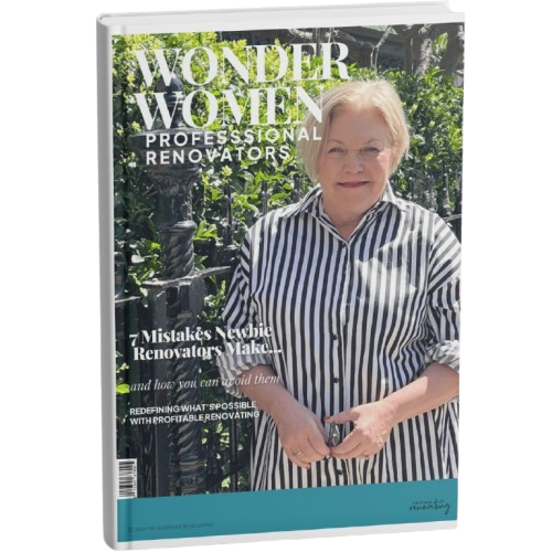 Wonder Women Professional Renovators Magazine Cover – Free Renovation Guide for Women – The School of Renovating