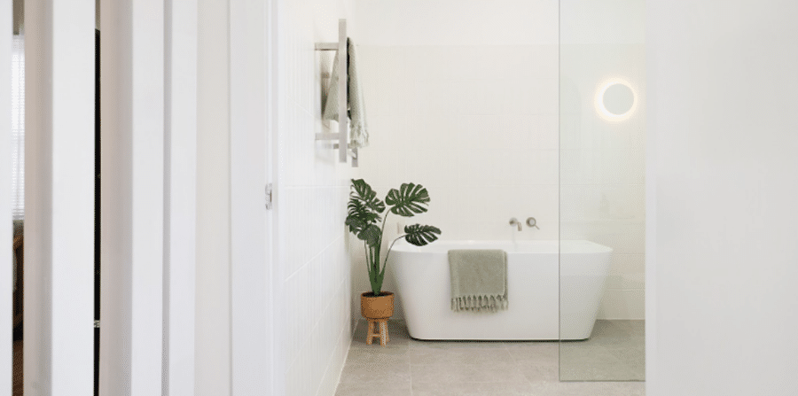 minimalist bathroom renovation design for increasing property value and profit