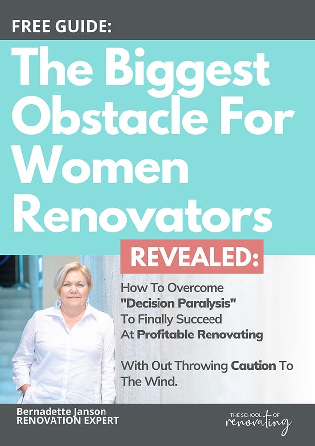 Free guide – The Biggest Obstacle for Women Renovators by The School of Renovating
