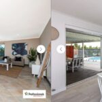 Open-plan living renovation before and after – property transformation project