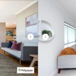 Living room before and after renovation – smart home makeover by women renovators